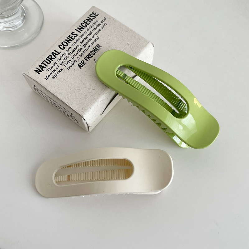 2022 de vară, cremă, alb, verde, agrafă de păr, agrafă de picătură de rață, agrafă de păr coreeană, din rășină de înaltă calitate, pentru femei