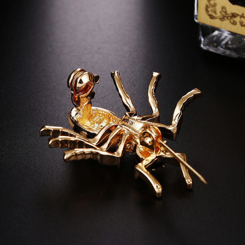 Nouă broșă email drăguță furnică, ace de insecte, broșe și ace de modă pentru femei, broșă metalica pentru costum, accesorii de bijuterii