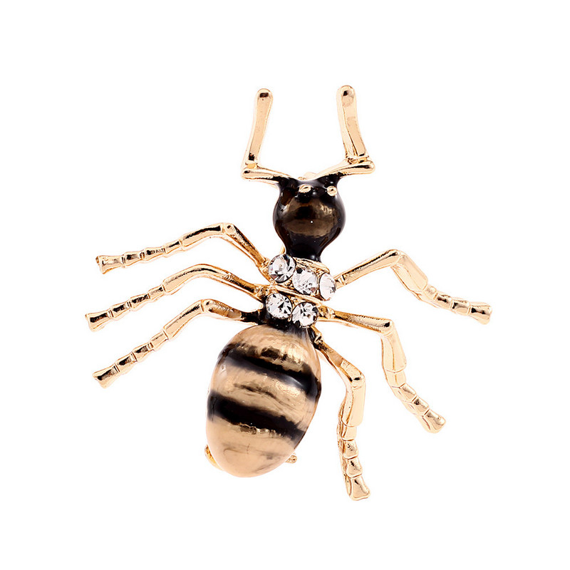 Nouă broșă email drăguță furnică, ace de insecte, broșe și ace de modă pentru femei, broșă metalica pentru costum, accesorii de bijuterii