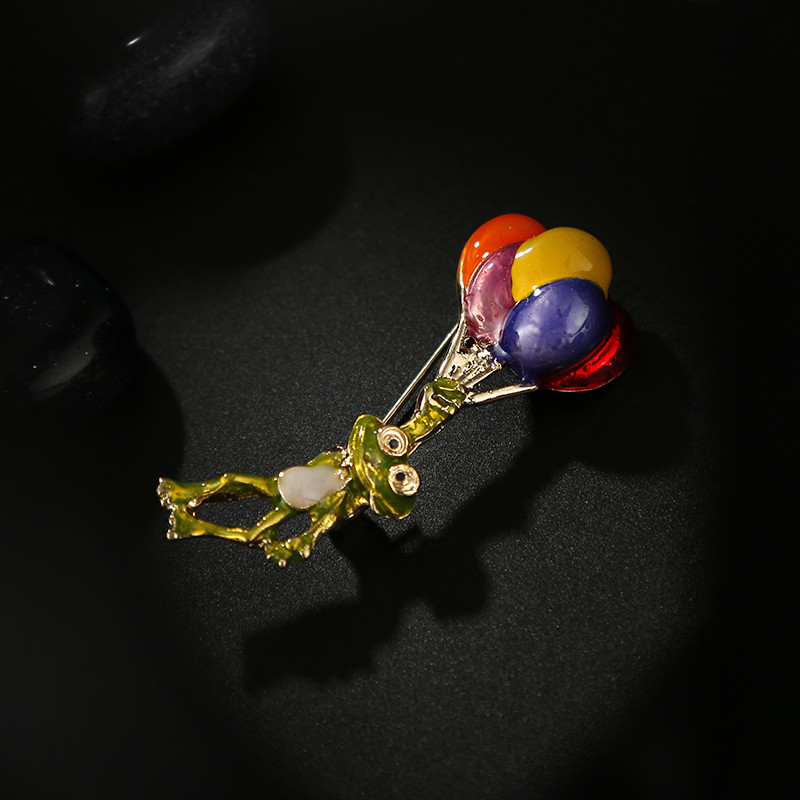 Broaște de modă broaște emailat noi, animale amuzante, baloane colorate, ace, unisex, bijuterii de petrecere, accesorii, cadouri