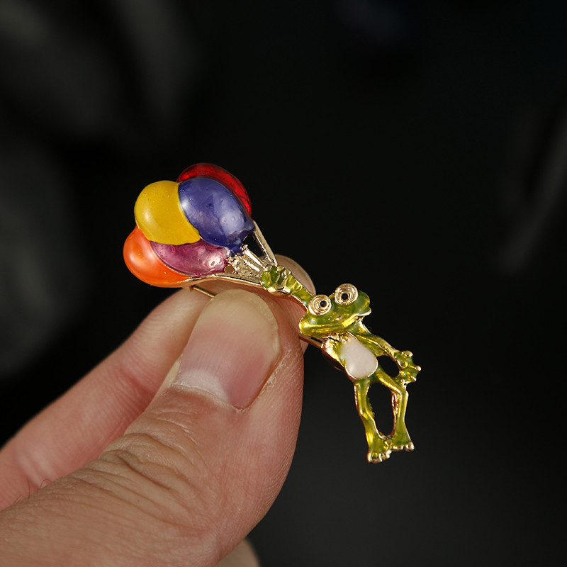 Broaște de modă broaște emailat noi, animale amuzante, baloane colorate, ace, unisex, bijuterii de petrecere, accesorii, cadouri