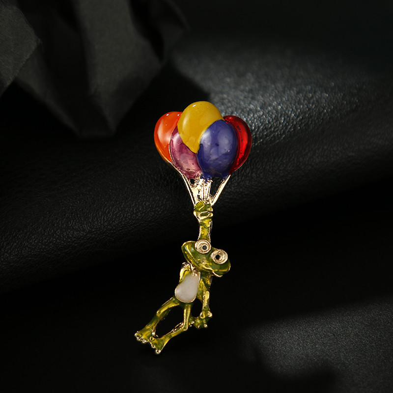 Broaște de modă broaște emailat noi, animale amuzante, baloane colorate, ace, unisex, bijuterii de petrecere, accesorii, cadouri