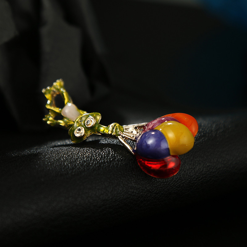 Broaște de modă broaște emailat noi, animale amuzante, baloane colorate, ace, unisex, bijuterii de petrecere, accesorii, cadouri