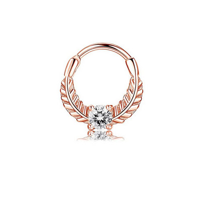 1 buc Inele 16G Septum Clicker Inele cu balamale pentru nas Inele pentru cartilaj Tragus Hoop Helix Daith Cercei Piercing nas Bijuterii 10MM