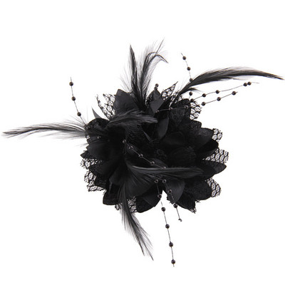 Coreeană mică cu mărgele din pânză cu pene, broșă de artă cu flori, bijuterii, țesătură pentru toaletă de lux, ace drăguțe, cadouri pentru femei, accesorii