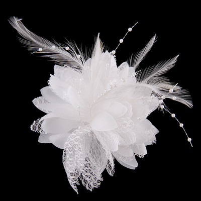 Coreeană mică cu mărgele din pânză cu pene, broșă de artă cu flori, bijuterii, țesătură pentru toaletă de lux, ace drăguțe, cadouri pentru femei, accesorii