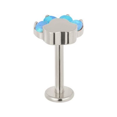 ASTM F136 Titan Lip Stud Blaze Shape Zircon Shape Top Labret PIERC Ureche Cartilaj Tragus Helix Limbă Piercing unghii Bijuterii