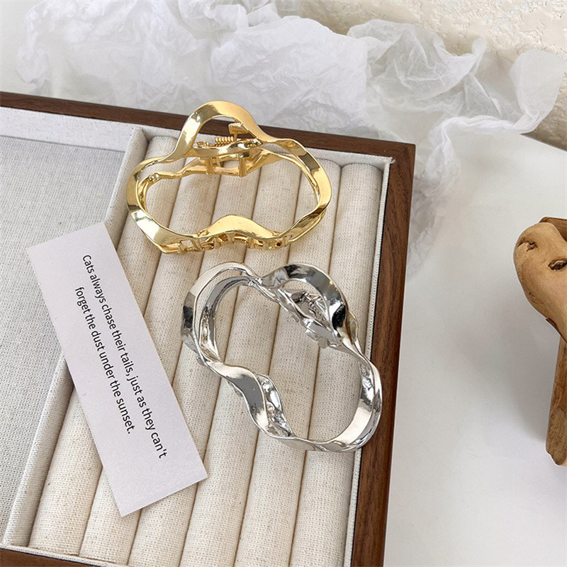 FFLACELL Curba neregulată Geometrică Gheară de păr metalică simplă pentru femei Agrafă de păr 2022 NOU металл заколка для волос