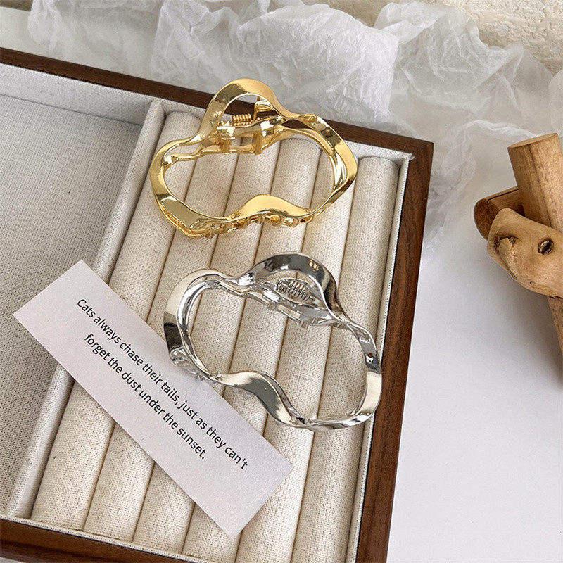 FFLACELL Curba neregulată Geometrică Gheară de păr metalică simplă pentru femei Agrafă de păr 2022 NOU металл заколка для волос