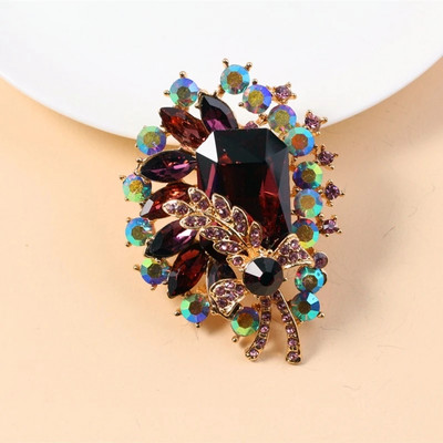 Голяма реколта луксозна русалка костенурка морска звезда животно брошки златист цвят сплав перла кристал брошка дамски игли за парти аксесоари