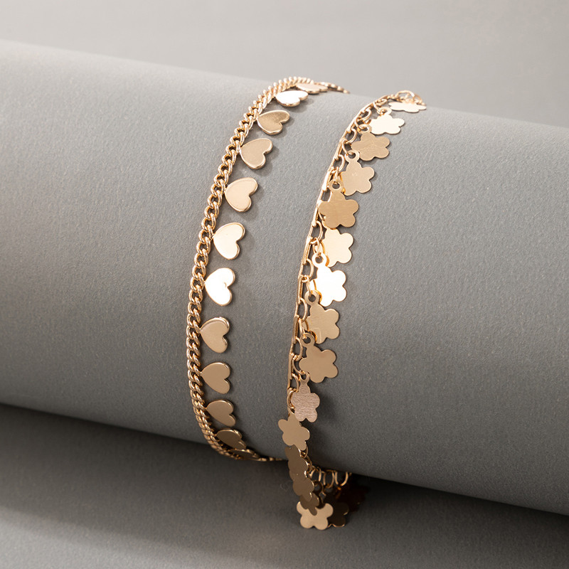 Tocona ciucuri cu ciucuri cu inimă minunată pentru femei, flori drăguțe, din aliaj de metal, cu picioare, reglabile, accesorii pentru bijuterii