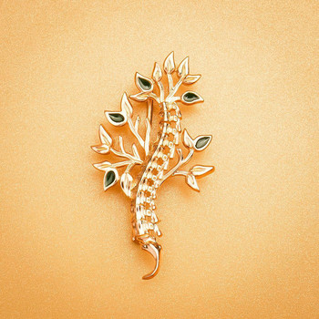 Hanreshe Flower Spine Brooch Медицински игли Сребърно покритие Ортопедични ревери Значка Бижута за доктор медицинска сестра студент по медицина