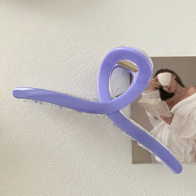 2022 Culoare crem Cruce Crab Agrafă de păr Textura Gheare de păr pentru femeie Elegantă Vară Nouă Modă Rășină Agrafă Accesorii de păr pentru femei