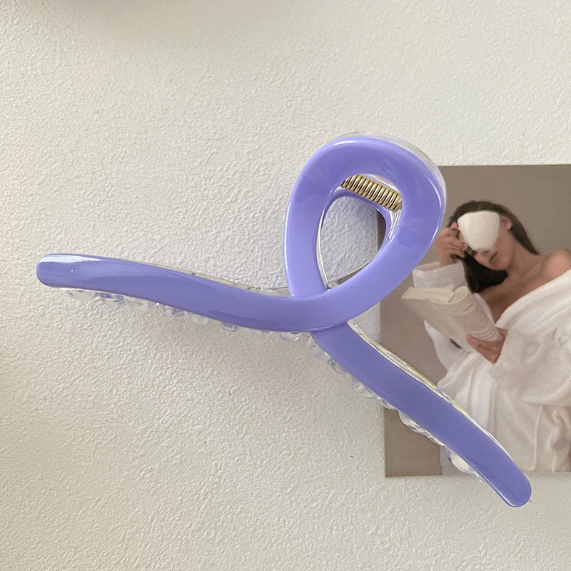 2022 Culoare crem Cruce Crab Agrafă de păr Textura Gheare de păr pentru femeie Elegantă Vară Nouă Modă Rășină Agrafă Accesorii de păr pentru femei