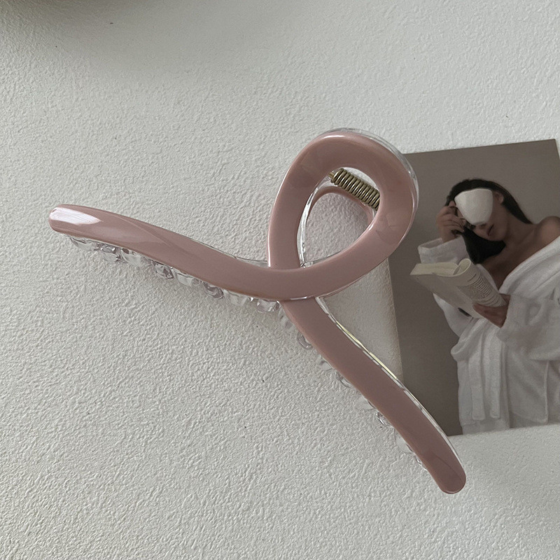 2022 Culoare crem Cruce Crab Agrafă de păr Textura Gheare de păr pentru femeie Elegantă Vară Nouă Modă Rășină Agrafă Accesorii de păr pentru femei