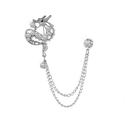 Broșe cu lanț de bricolaj pentru femei bărbați Coroană de cristal Cap de cerb Aripi de craniu Broșe Ace Charm Bijuterii de Crăciun Cadouri Dropshipping