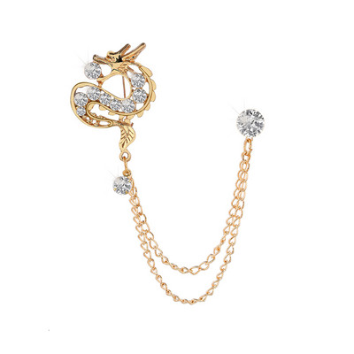 Broșe cu lanț de bricolaj pentru femei bărbați Coroană de cristal Cap de cerb Aripi de craniu Broșe Ace Charm Bijuterii de Crăciun Cadouri Dropshipping