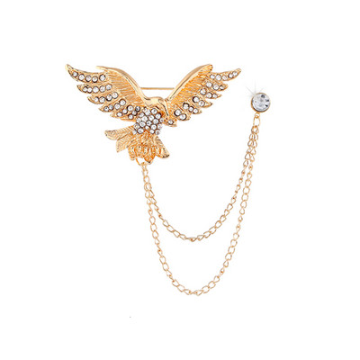 Broșe cu lanț de bricolaj pentru femei bărbați Coroană de cristal Cap de cerb Aripi de craniu Broșe Ace Charm Bijuterii de Crăciun Cadouri Dropshipping