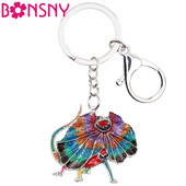 Smalț Animal Bonsny Australia șopârlă cu volane Brelocuri Breloc Cadou pentru femei, fete, doamne, poșete, brelocuri, bijuterii de modă, vrac