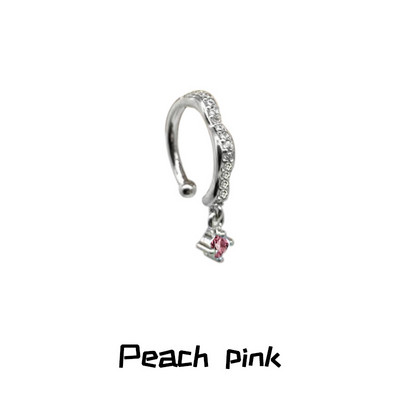 Șurub de buze punk din metal, fără piercing, imitație de perlă, cu strasuri colorate, clemă pentru buze, pentru femei, bărbați, bijuterii gotice de petrecere 2022