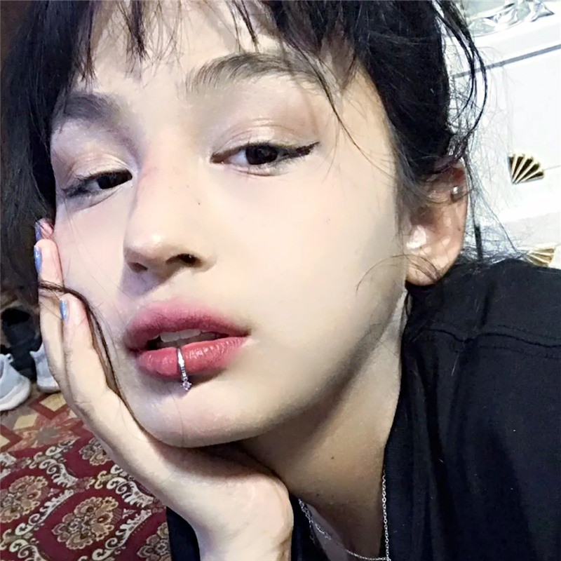 Șurub de buze punk din metal, fără piercing, imitație de perlă, cu strasuri colorate, clemă pentru buze, pentru femei, bărbați, bijuterii gotice de petrecere 2022