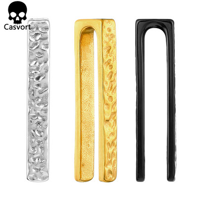 Casvort 2PCS 6mm 2G Fashion Ear Weights Lyra Meteor κρεμάστρα ωτοασπίδες από ανοξείδωτο ατσάλι Μετρητές αυτιών Expander Body Piercing Κοσμήματα