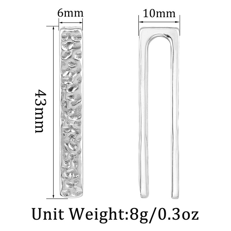 Casvort 2 buc 6 mm 2G Greutăți pentru urechi de modă Lyra Meteor Hanger dopuri de urechi din oțel inoxidabil Indicatori pentru urechi Expander Piercing Bijuterii