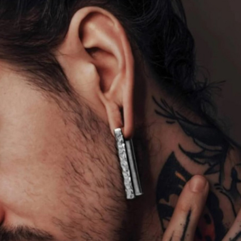 Casvort 2 buc 6 mm 2G Greutăți pentru urechi de modă Lyra Meteor Hanger dopuri de urechi din oțel inoxidabil Indicatori pentru urechi Expander Piercing Bijuterii