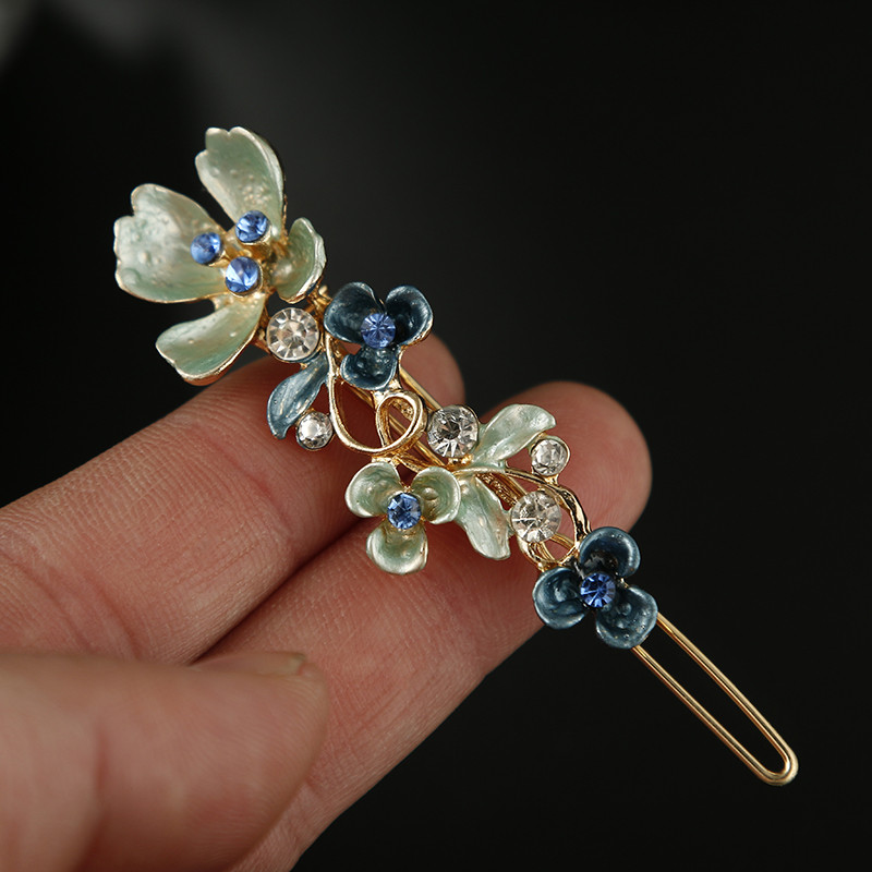 Broșe cu flori cu strass, colorate, elegante, pentru femei, broșă cu plante, smalț pentru rever, cardigan la modă, accesorii pentru cămașă de rochie