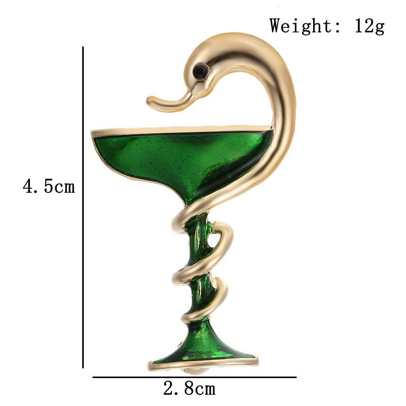 Ace de șarpe personalizate, creative, pentru pahar de vin, corsaj, bijuterii, cadou, haine, broșă de lux, ornament pentru haine, insigne de modă