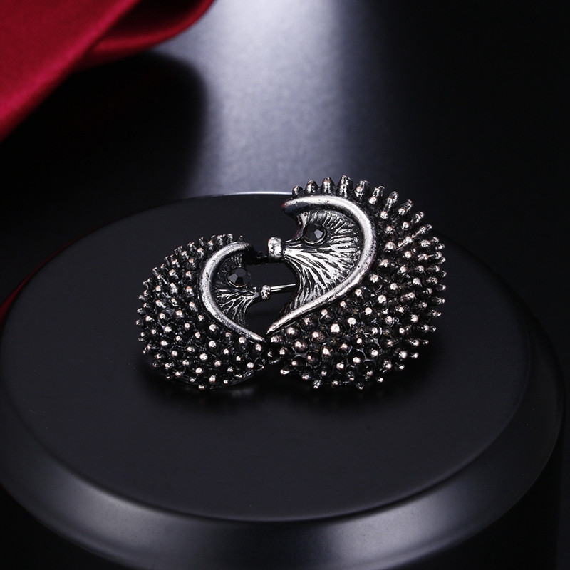 Personalitate Vintage pereche de arici Pin Trimite unui prieten Insigne Broșe elegante pentru femei Cadou Accesorii populare