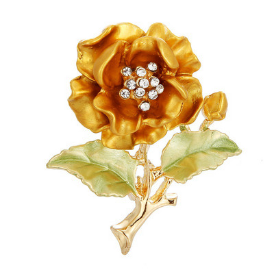 Design de marcă Animale drăguțe Plante Broșă din ceramică emailată Femei Broșe de lux Cristal cu strass Pin Bijuterii Cadouri pentru fete