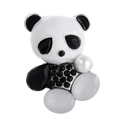 Design de marcă Animale drăguțe Plante Broșă din ceramică emailată Femei Broșe de lux Cristal cu strass Pin Bijuterii Cadouri pentru fete