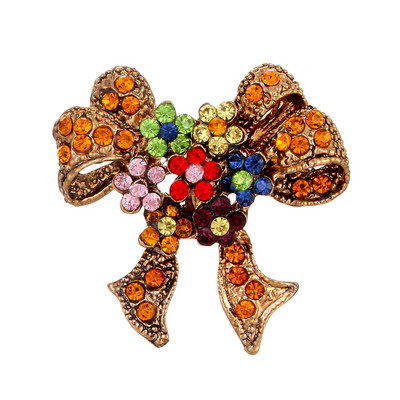 Design de marcă Animale drăguțe Plante Broșă din ceramică emailată Femei Broșe de lux Cristal cu strass Pin Bijuterii Cadouri pentru fete