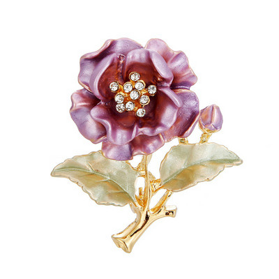 Design de marcă Animale drăguțe Plante Broșă din ceramică emailată Femei Broșe de lux Cristal cu strass Pin Bijuterii Cadouri pentru fete