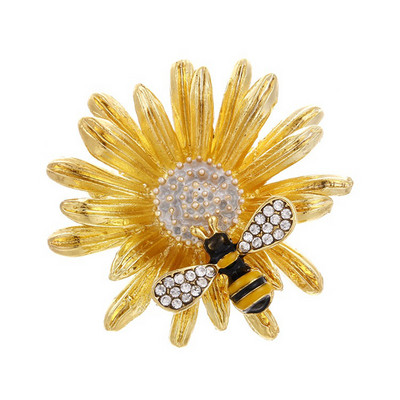 Design de marcă Animale drăguțe Plante Broșă din ceramică emailată Femei Broșe de lux Cristal cu strass Pin Bijuterii Cadouri pentru fete