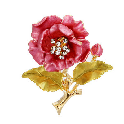 Design de marcă Animale drăguțe Plante Broșă din ceramică emailată Femei Broșe de lux Cristal cu strass Pin Bijuterii Cadouri pentru fete