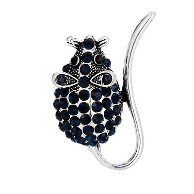 Ace de rever emailat Pinguin drăguț/Pisică neagră/Flori Broșe pentru femei Bărbați Creativi pentru bărbați Ace de moda Cristal Insecte cadou cadou