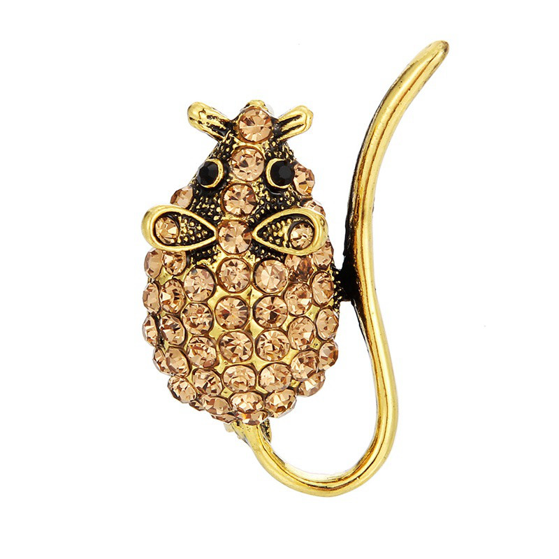 Ace de rever emailat Pinguin drăguț/Pisică neagră/Flori Broșe pentru femei Bărbați Creativi pentru bărbați Ace de moda Cristal Insecte cadou cadou