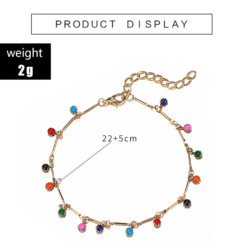 Tocona Brățări de piatră de cristal colorate pentru femei 2020 Fashoin Brățări cu lanț reglabil Accesorii de bijuterii boeme 14014