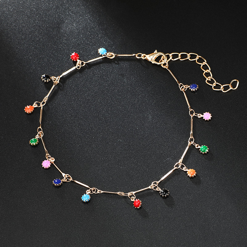 Tocona Brățări de piatră de cristal colorate pentru femei 2020 Fashoin Brățări cu lanț reglabil Accesorii de bijuterii boeme 14014