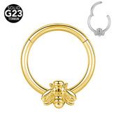 ASTM F136 titan albine inel nas piercing bijuterii corp pentru femei bărbați 16G septum Clicker Helix ureche cartilaj Daith Hoop