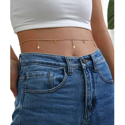1db Belly Waist Chain Body Jewelry Női Szexi lánc Bikini Beach Body Chain Vintage Charm Jewelry Y003