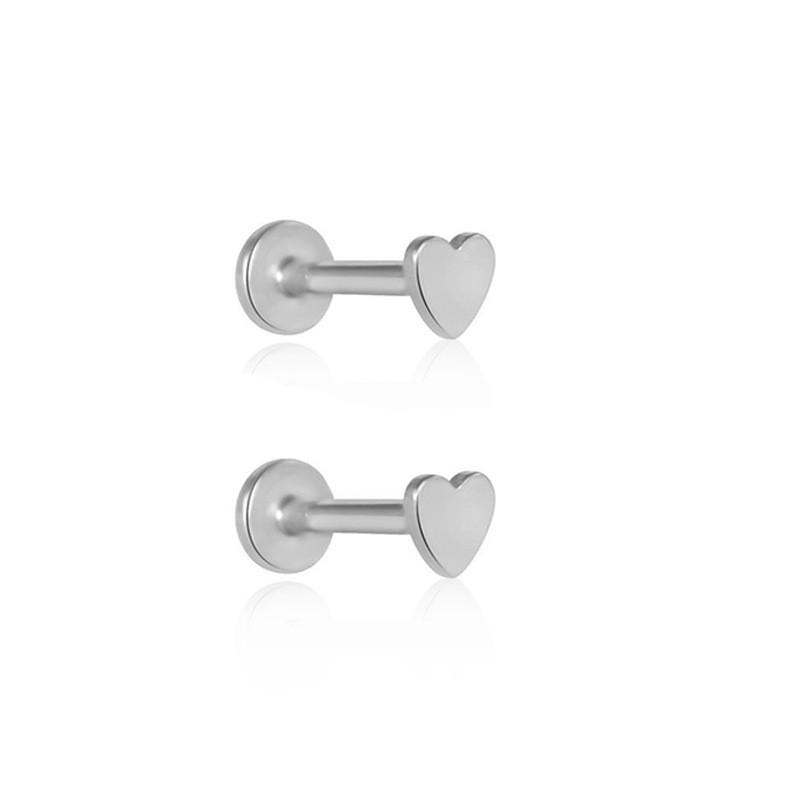 1 buc 16G 6/8/10mm G23 titan filet intern Helix limba piercing buza stea lunii inimă Labret ureche Stud bijuterii pentru corp ASTM F136