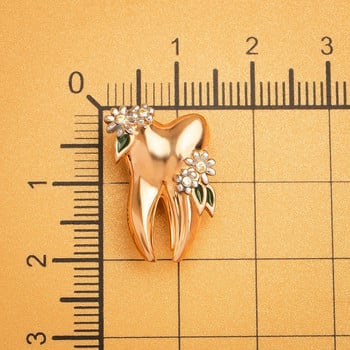 Hanreshe Creativity Flower Tooth Καρφίτσα Καρφίτσα οδοντιατρικού ιατρικού κοσμήματος Δώρο Πέτο Σήμα για Οδοντίατρος Νοσηλευτής Φοιτητής Ιατρικής