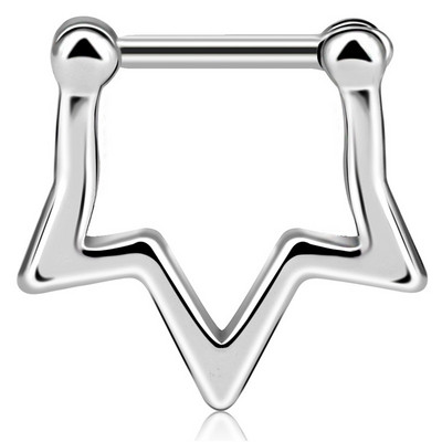 1 buc inel pentru nas fals inel inele pentru septum fata bijuterii non-piercing inel pentru buze false cercei cu agrafa pentru piercing manșeta