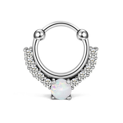 1 buc inel pentru nas fals inel inele pentru septum fata bijuterii non-piercing inel pentru buze false cercei cu agrafa pentru piercing manșeta