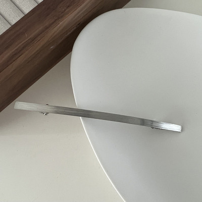 Agrafă de păr minimalistă din metal periat 2022 pentru fete de vară agrafă pentru breton simplu agrafă cu un cuvânt Agrafe de primăvară accesorii de păr pentru femei