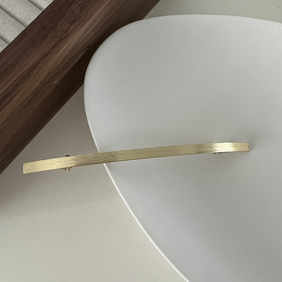 Agrafă de păr minimalistă din metal periat 2022 pentru fete de vară agrafă pentru breton simplu agrafă cu un cuvânt Agrafe de primăvară accesorii de păr pentru femei