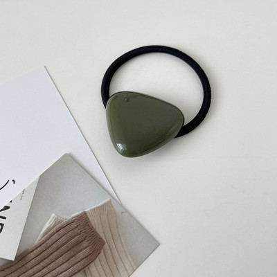 Minimalist Geometric Rășină Elastică Frânghie De Păr Bandă De Păr Femei Accesorii De Păr Suporturi Cozi De Cal Cauciuc